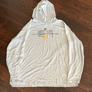 Majestic Gray Pittsburgh Pirates Hoodie
